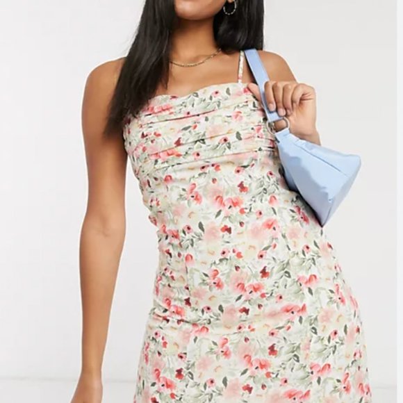 ASOS Fashion Union Floral Mini Dress - Picture 1 of 5